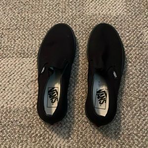 Black slip on vans